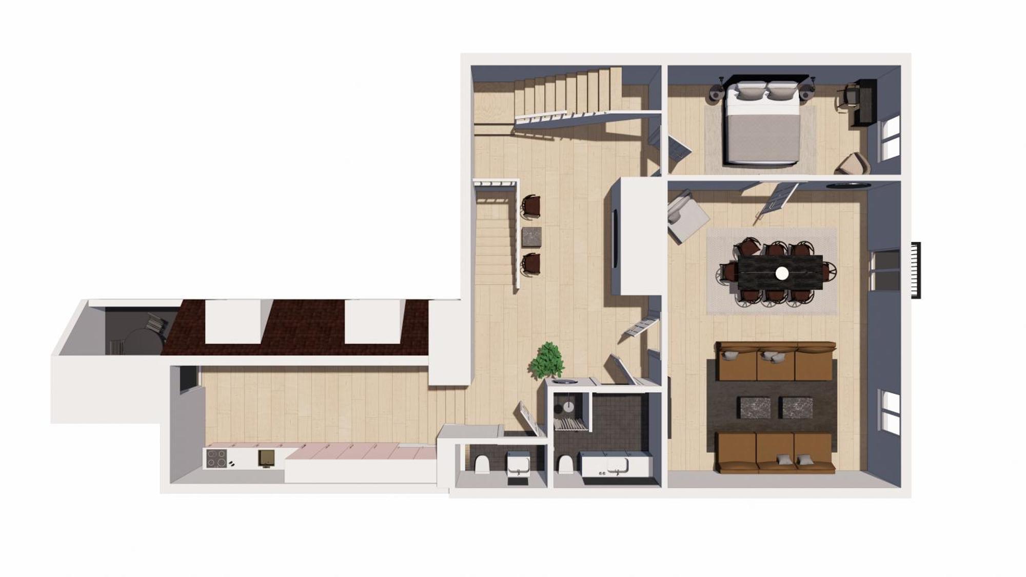 Modern 3br Duplex In Nyhavn W Private Balcony Apartament